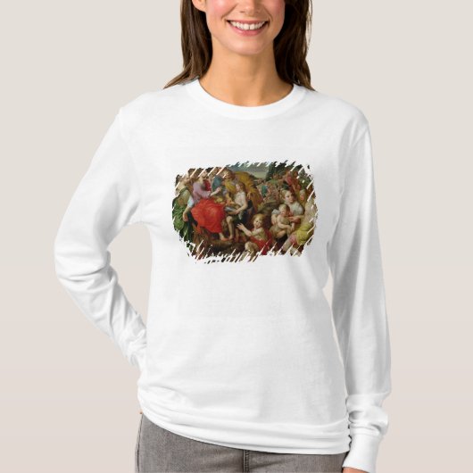 五千の食べ物を与えること Tシャツ (正面)
