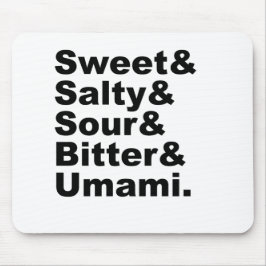 五味 |甘酸っぱい苦い&うま味 マウスパッド