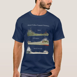 五大湖のセメントのキャリアのワイシャツの暗闇 Tシャツ
