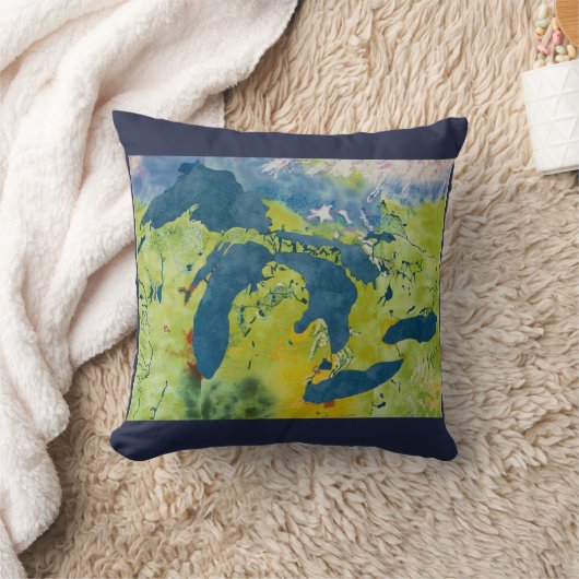 五大湖のプロジェクトの枕 クッション (ブランケット)