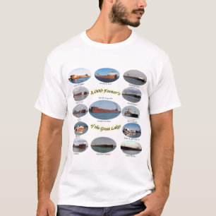 五大湖のワイシャツの1,000のフッター Tシャツ