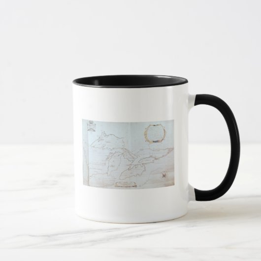 五大湖の地図 マグカップ (右)