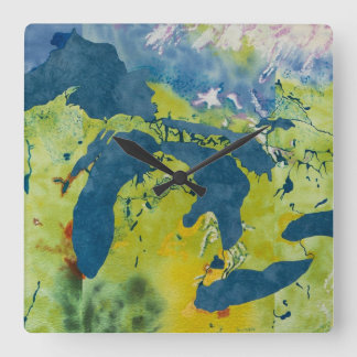 五大湖の柱時計 スクエア壁時計