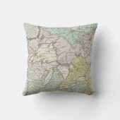 五大湖及びカナダ(1761年)のヴィンテージの地図 クッション (裏面)