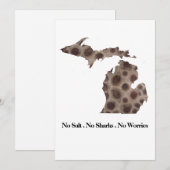 五大湖州 - 塩なし。サメなし。心配なし 招待状 (正面/裏面)