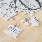 五大湖(1696年)のヴィンテージの地図 ジグソーパズル (側面)
