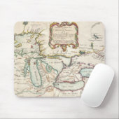 五大湖(1755年)のヴィンテージの地図 マウスパッド (マウス)