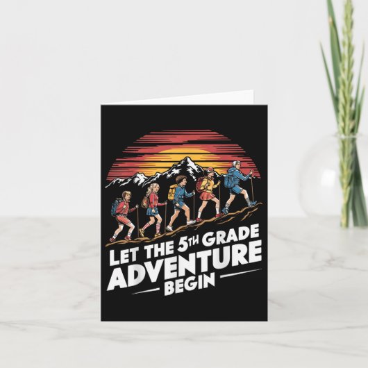 五年生の冒険を五年生のテストに始める カード (正面)