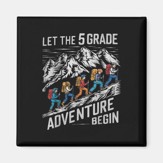 五年生の冒険を五年生のテストに始める マグネット (正面)