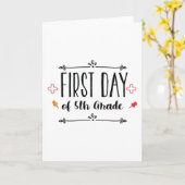 五年生の初日 カード (黄色い花)