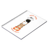 五年生の子供たちのために、学校に戻るための５匹の猫がかわいい ノートブック (左側)