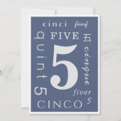 五年生地主 カード (正面)