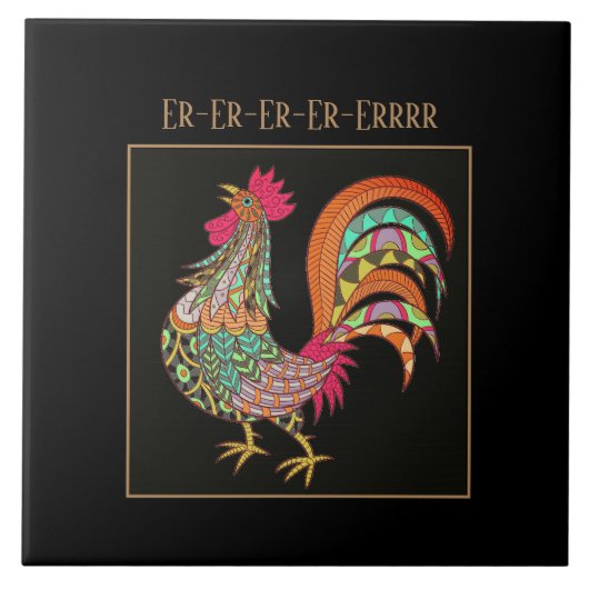 五徳タイルカラフルチキン タイル (正面)