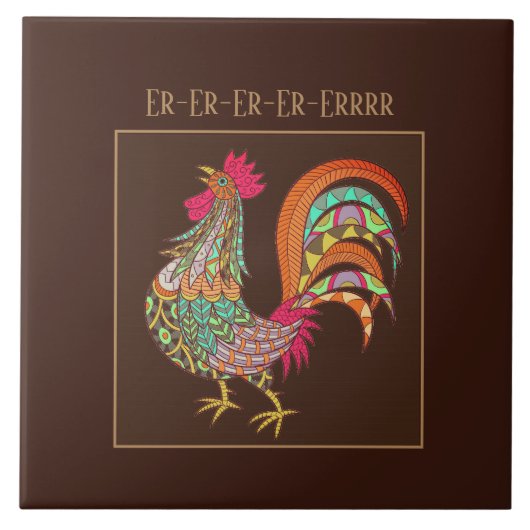 五徳タイルカラフルチキン タイル (正面)