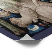 五感の聞こえるライオンと杖 ポスター (角)