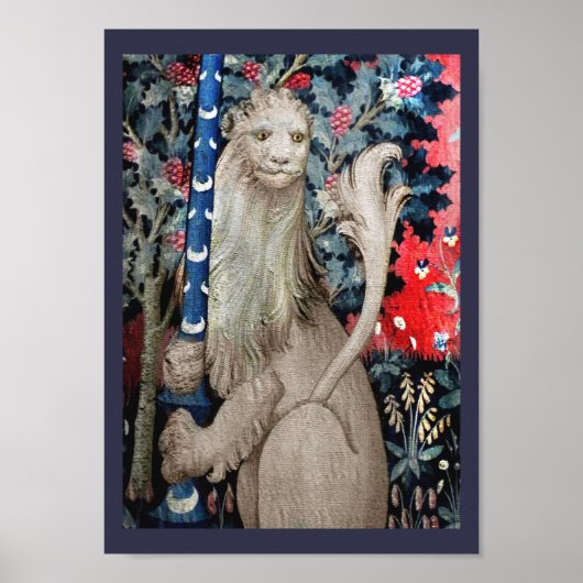 五感の聞こえるライオンと杖 ポスター (正面)