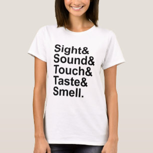 五感 視覚 聴覚 触覚 味覚 嗅覚 Tシャツ