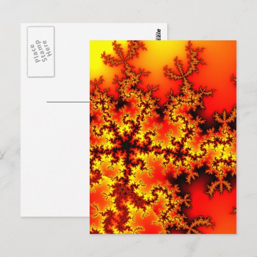 五星フラクタル ポストカード (正面/裏面)