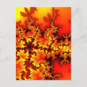 五星フラクタル ポストカード (正面)