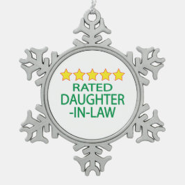 五星娘婿 スノーフレークピューターオーナメント