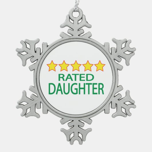 五星娘 スノーフレークピューターオーナメント (正面)