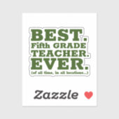 五最高の級先生史上最高 シール (シート)