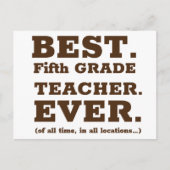 五最高の級先生史上最高 ポストカード (正面)