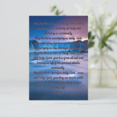 五月の三聖書の祈りの言葉フラットグリーティングカード カード (スタンド正面)