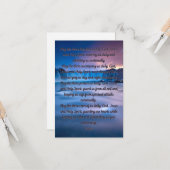 五月の三聖書の祈りの言葉フラットグリーティングカード カード (正面/裏面インサイチュ)