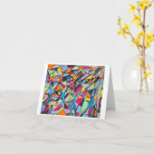 五月の日に折り畳んだグリーティングカード カード (黄色い花)