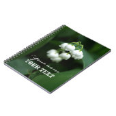 五月の白いユリ ノートブック (左側)