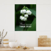 五月の白いユリ ポスター (キッチン)