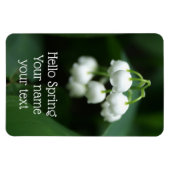 五月の白いユリ マグネット (横)