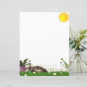五月の花と猫の文房具 (スタンド正面)