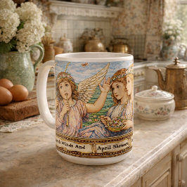 五月の花の天使たち コーヒーマグカップ