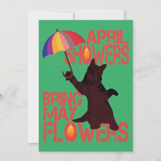 五月の花を呼べ 招待状 (正面)