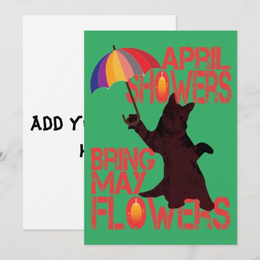 五月の花を呼べ 招待状 (正面/裏面)