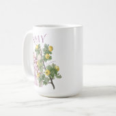 五月の花 スズラン シャクナゲ ファンシー コーヒーマグカップ (正面左)