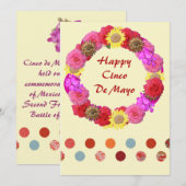 五月五日メキシコのお祭り 招待状 (正面/裏面)