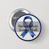 五月全国関節炎認識度月 缶バッジ (正面&裏面)