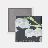 五月花：谷のユリ マグネット (正面/裏面)