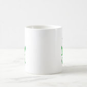 五月衣服グリーンメンタルヘルス認識度漂白 コーヒーマグカップ (中央)