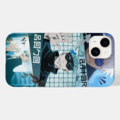 "五条悟 クールビジュー – アニメ風スマホケース" Case-Mate iPhoneケース (裏面 (横))