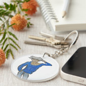 五條悟スケッチ印刷 キーホルダー (正面右)