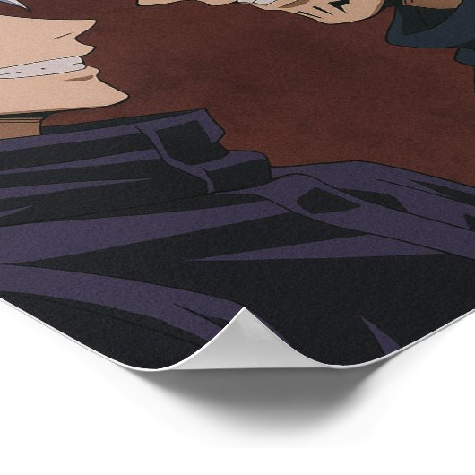 五條悟&旅満宿奈顔オフ ポスター (角)