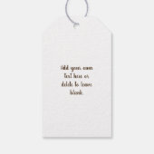 五樹齢結婚蝶の木 ギフトタグ (裏面)