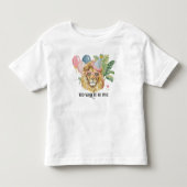五歳にして荒くれ者 ジャングル 誕生日 トドラーTシャツ (正面)