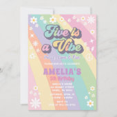 五歳は誕生日の招待状 招待状 (正面)