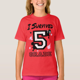 五生き延び年生の女の子 Tシャツ