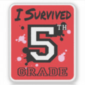 五生き延び級 シール (正面)